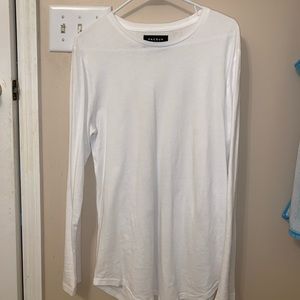 Medium all white PacSun Scallop Long Sleeve